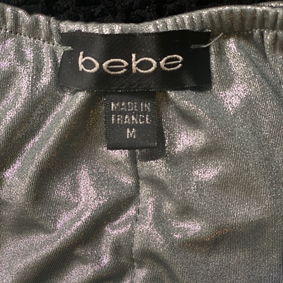 BEBE Missy Metallic Silver Dress - Picture 2 of 5